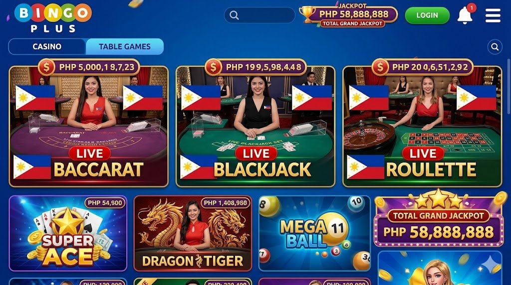 bingoplus table games